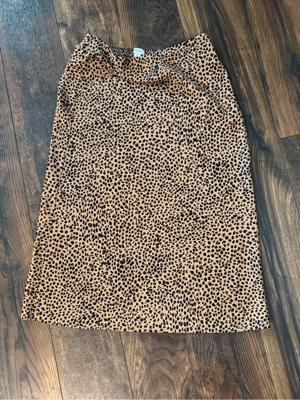 J. Crew Leopard Print Midi Skirt - Tan & Black